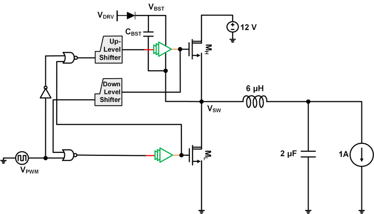 DC-DC buck converter power stage