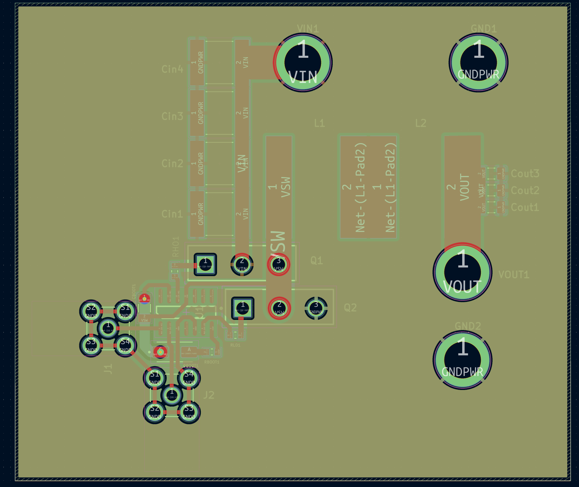 Inner ground plane for low-impedance return paths