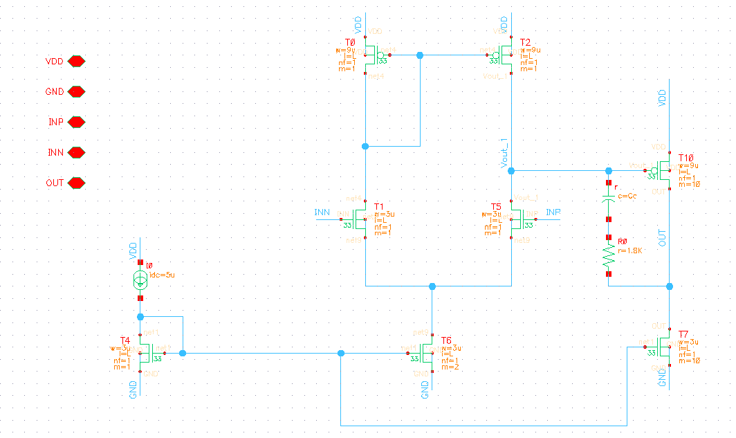 Final op-amp circuit