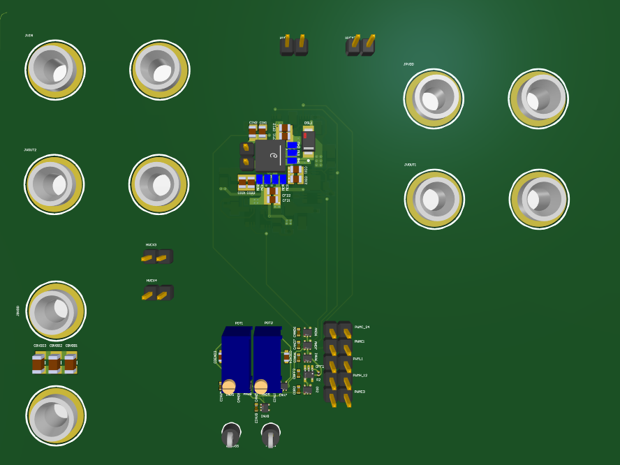 PCB top layer routing